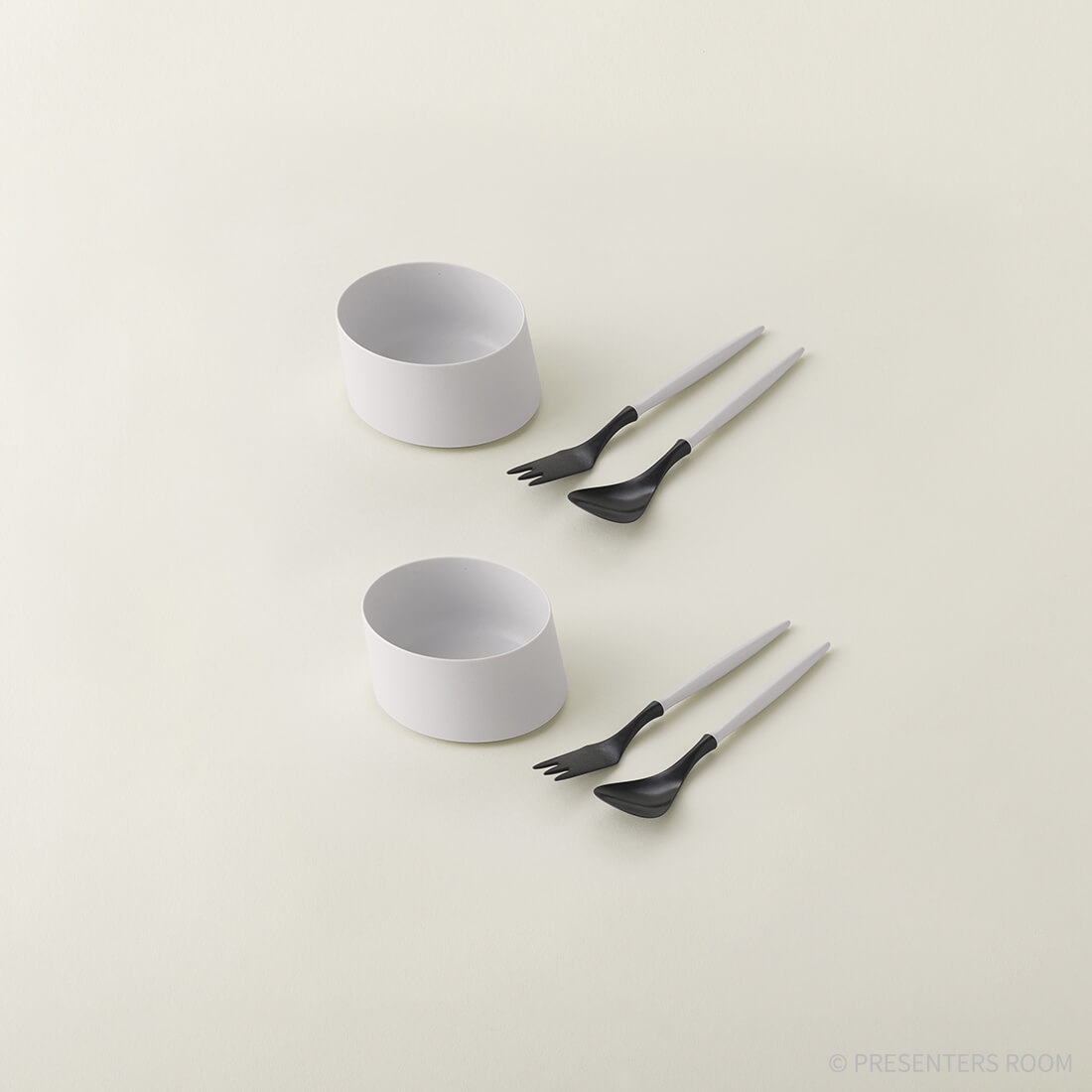 ARAS / 【デザートセット】ななめ小鉢×2 Dスプーン×2 Dフォーク×2