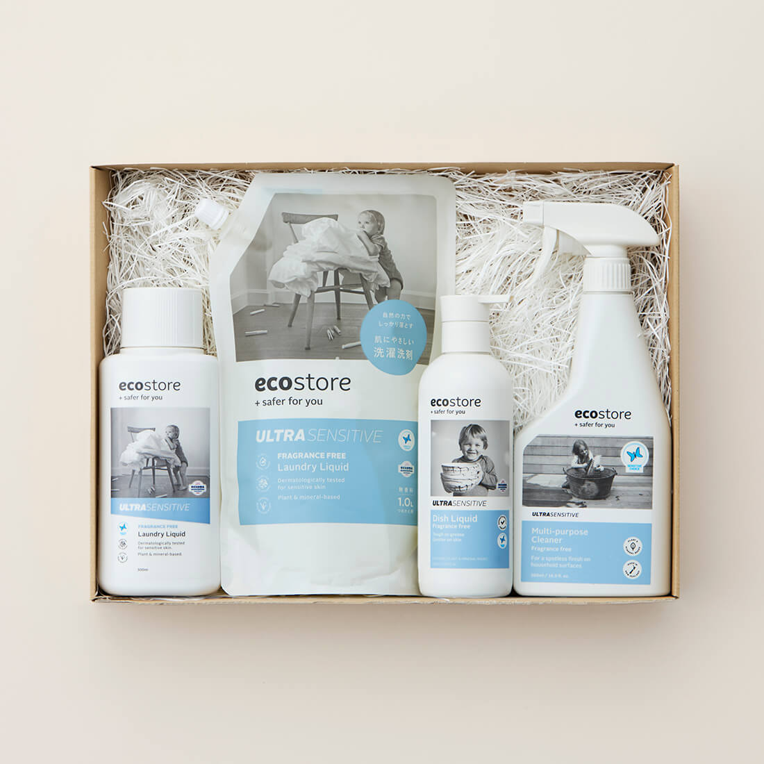 eco store / ランドリーリキッド＆リフィル（無香料）×ディッシュウォッシュ（無香料）×マルチクリーナ―(無香料)