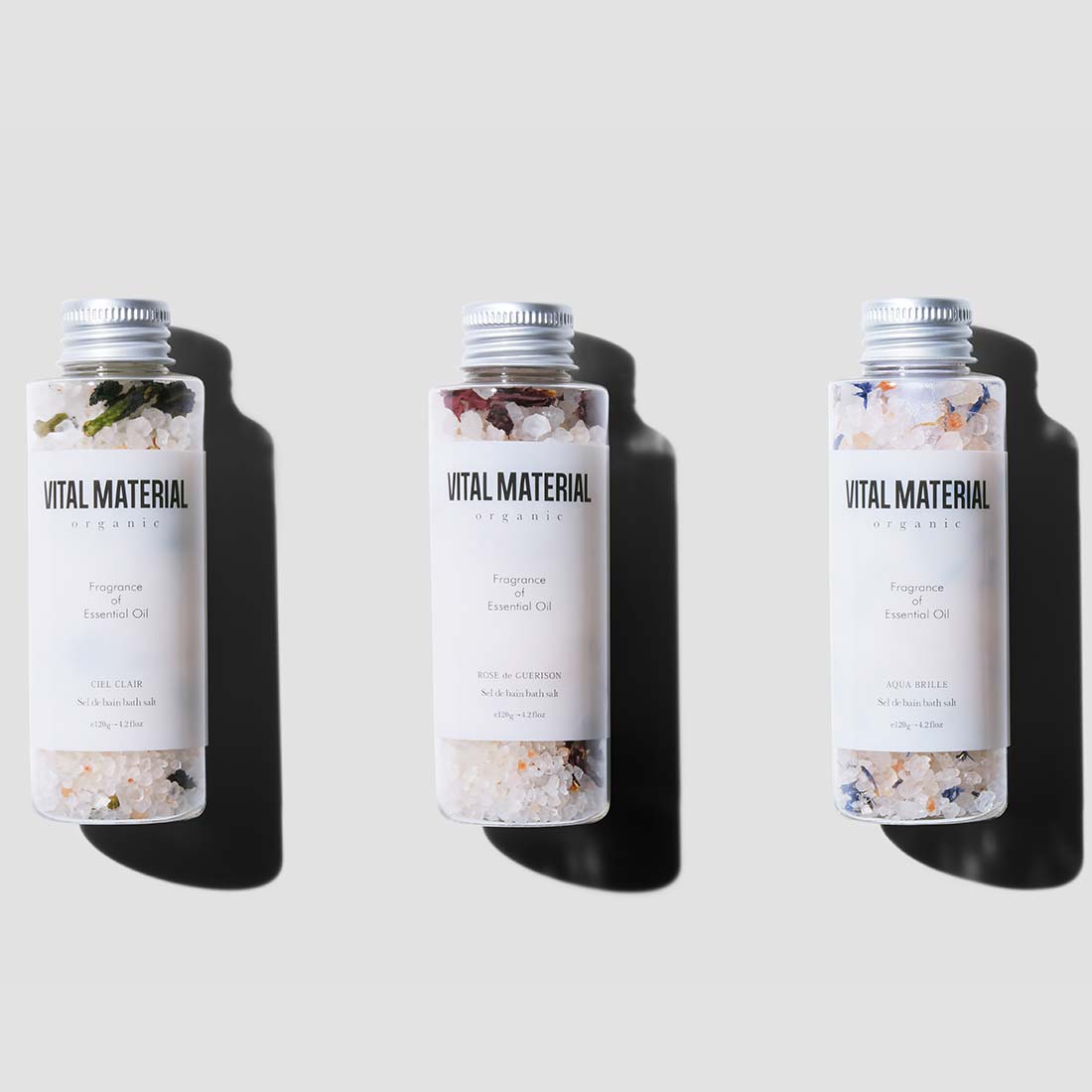 VITAL MATERIAL アロマハーブバスソルト トリオセット