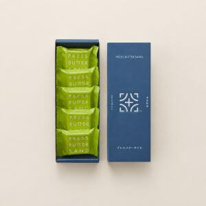 PRESS BUTTER SAND / バターサンド 5個入（宇治抹茶）