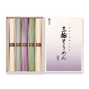 池利 / シックカラー 三輪そうめん詰合せ 木箱