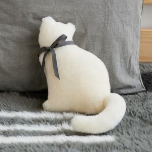 LOOM&SPOOL / メリノウール キャットクッション（アイボリー）