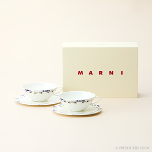 SERAX(MARNI) / ハイコーヒーカップ＆ソーサー 200ml アネモネミルク
