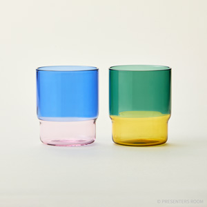 amabro / TWO TONE STACKING CUP ペア(Blue×Pink / Green×Yellow)