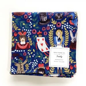 Rifle Paper / ワンダーランドハンカチ（ネイビー）