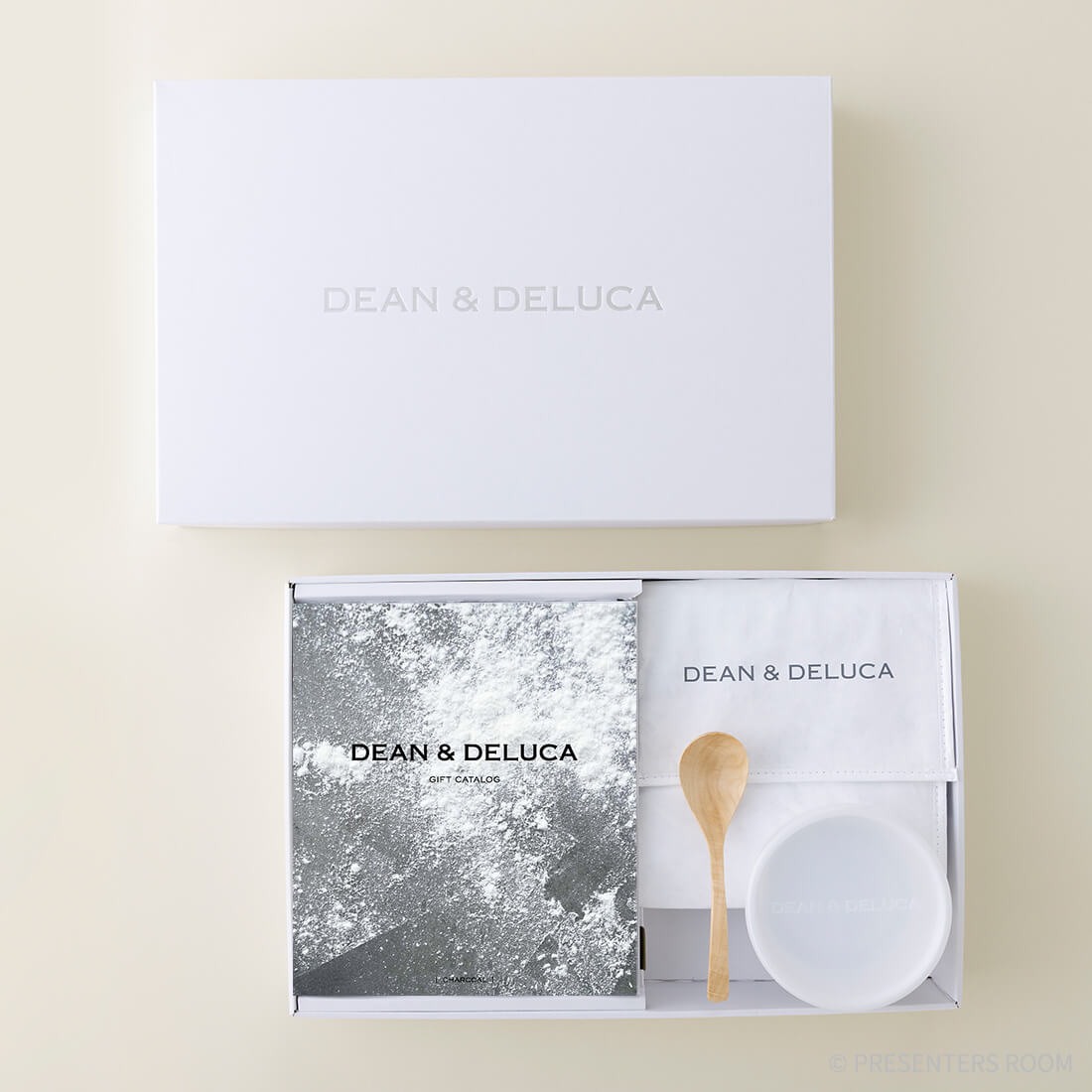 DEAN & DELUCA ギフトカタログ(ブックタイプ)＜CHARCOAL-BC(チャコール-BC)＞+ランチバッグセット（ホワイト）