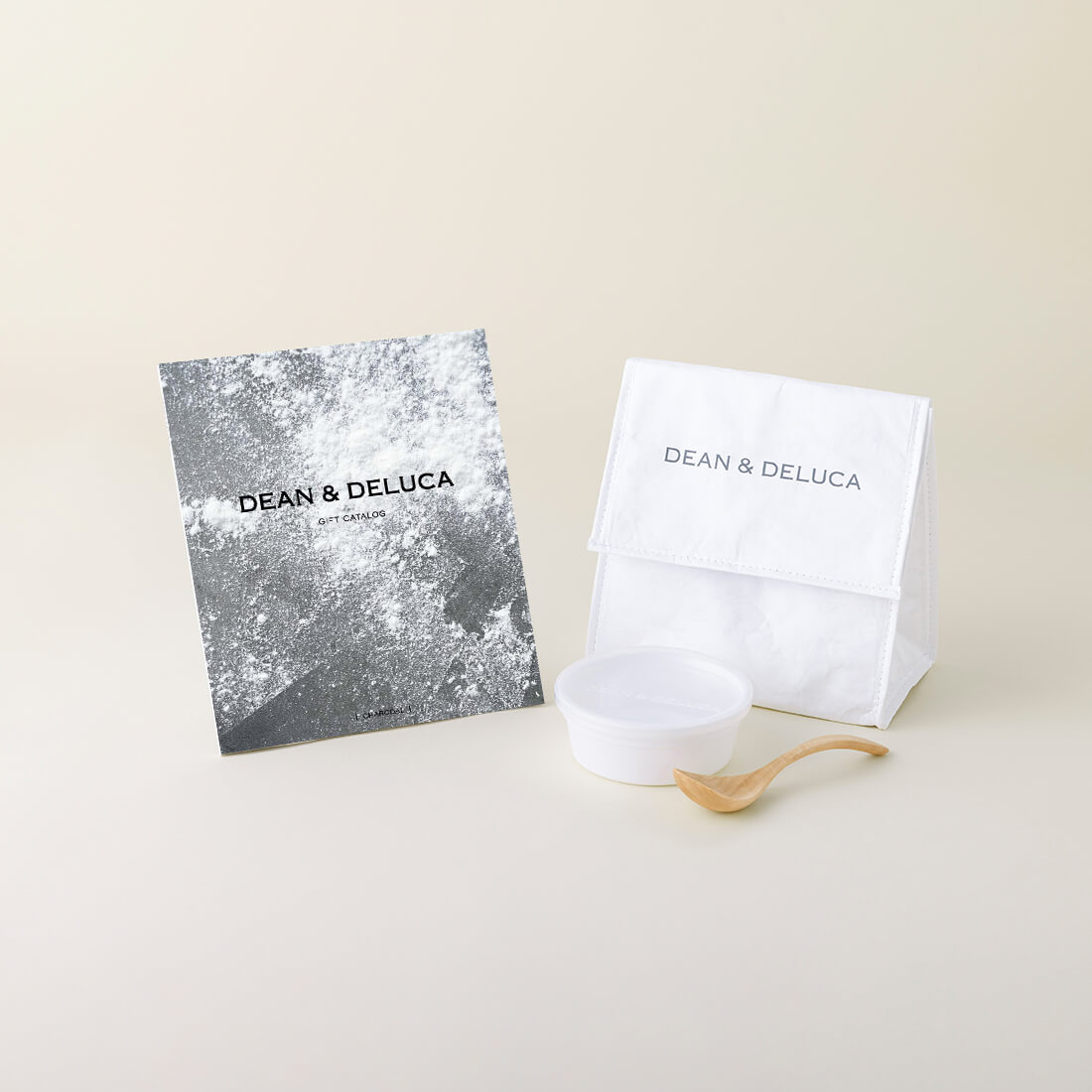 DEAN & DELUCA ギフトカタログ(ブックタイプ)＜CHARCOAL-BC(チャコール-BC)＞+ランチバッグセット（ホワイト）