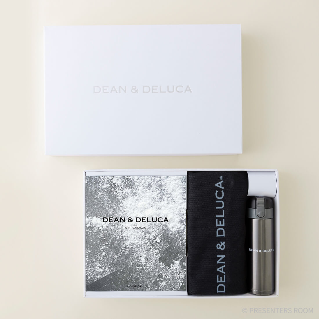 DEAN & DELUCA ギフトカタログ(ブックタイプ)＜CHARCOAL-BC(チャコール-BC)＞+トートバッグ（ブラック）・マグボトルセット