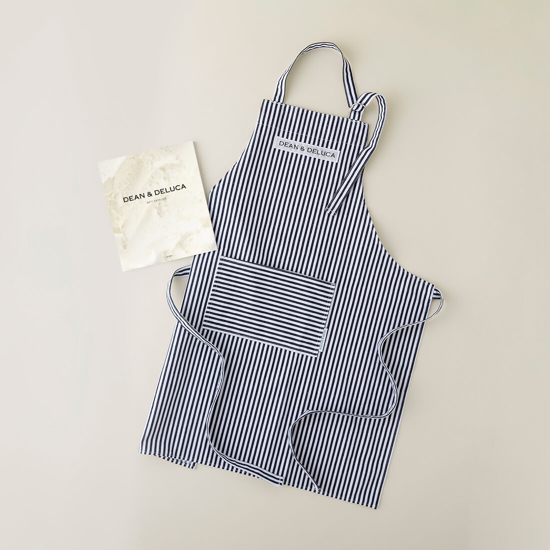 DEAN & DELUCA ギフトカタログ(ブックタイプ)＜IVORY-BC(アイボリー-BC)＞+エプロンセット(ストライプ)