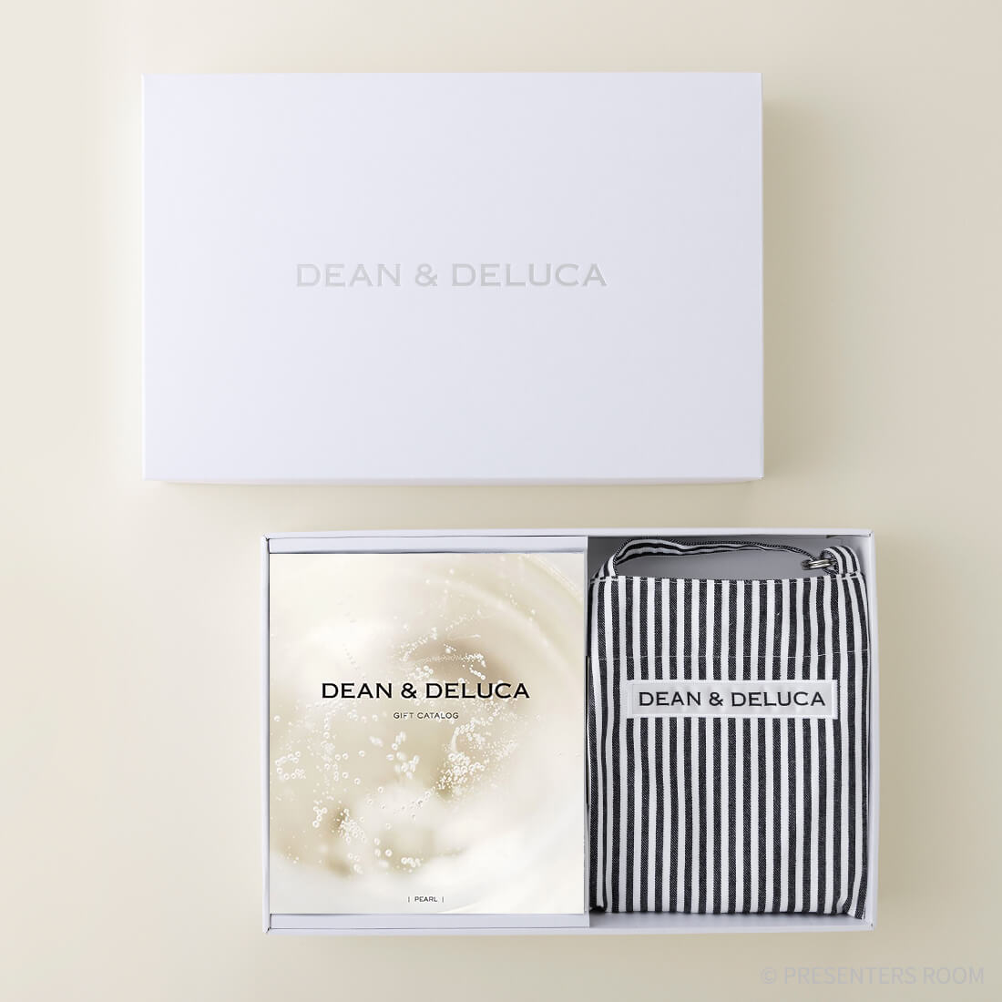 DEAN & DELUCA ギフトカタログ(ブックタイプ)＜PEARL-BC(パール-BC)＞+エプロンセット(ストライプ)