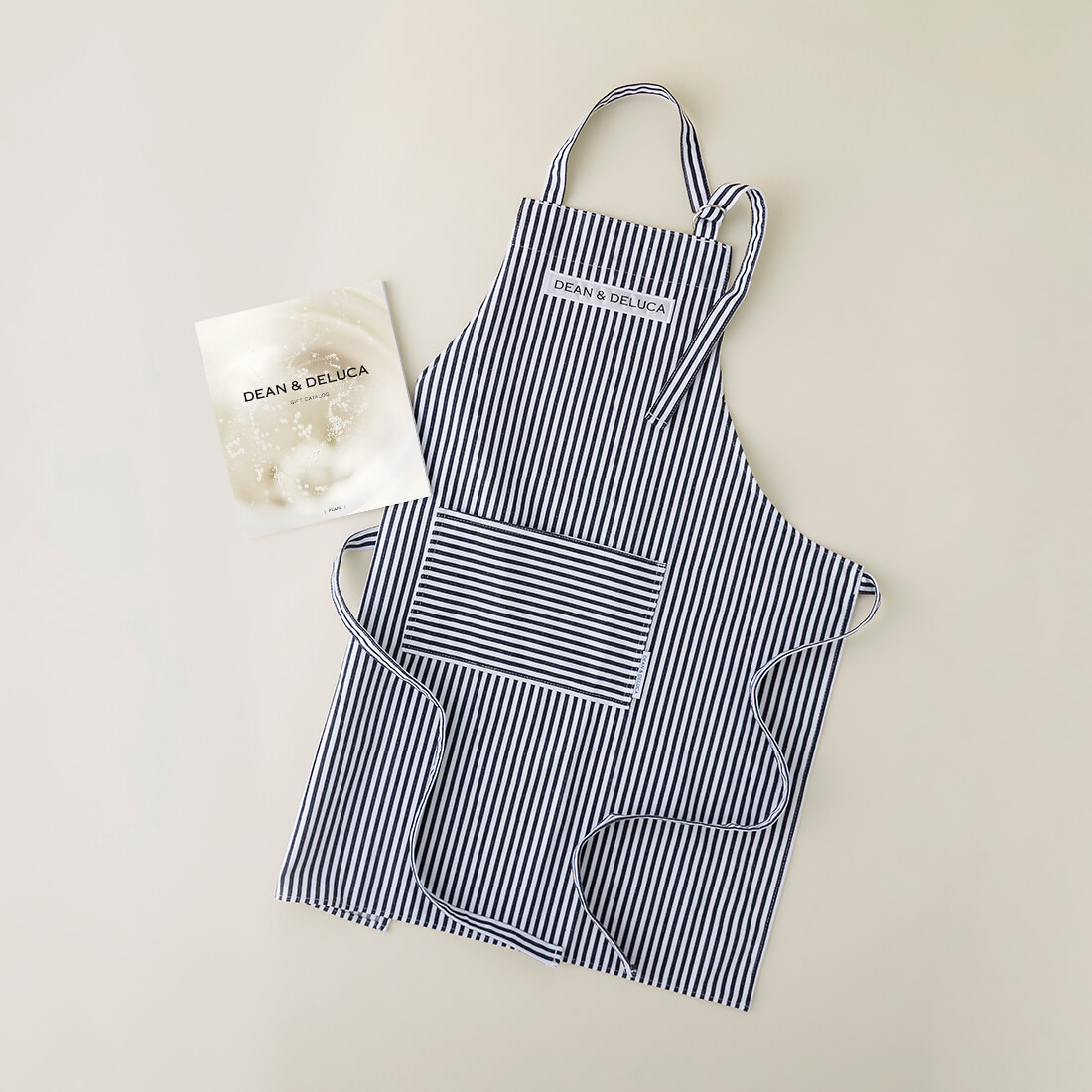 DEAN & DELUCA ギフトカタログ(ブックタイプ)＜PEARL-BC(パール-BC)＞+エプロンセット(ストライプ)