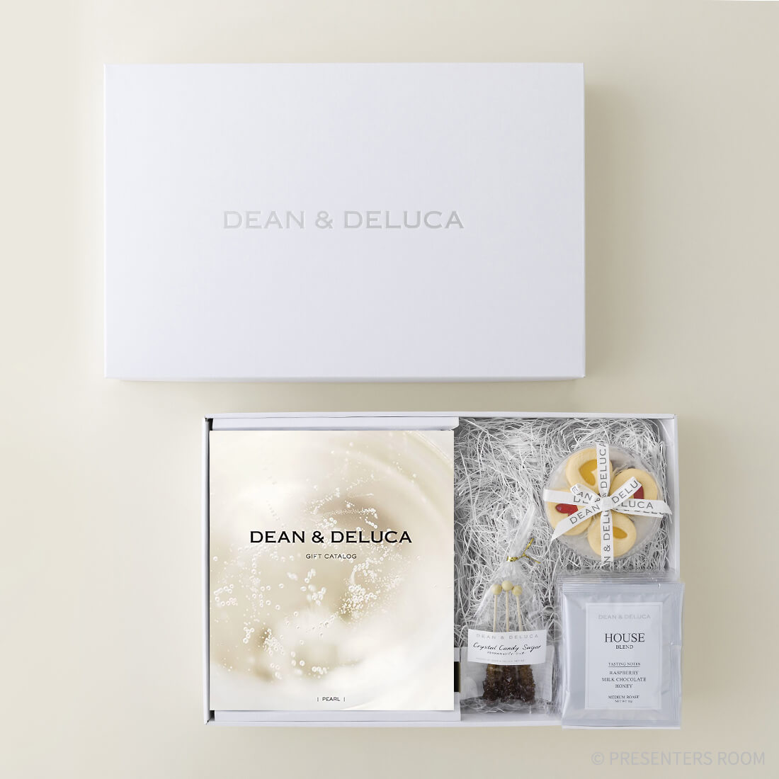 DEAN&DELUCAギフトカタログ(ブックタイプ)＜PEARL-BC(パール-BC)＞+ハートジャムサンドクッキー＆コーヒーセットH