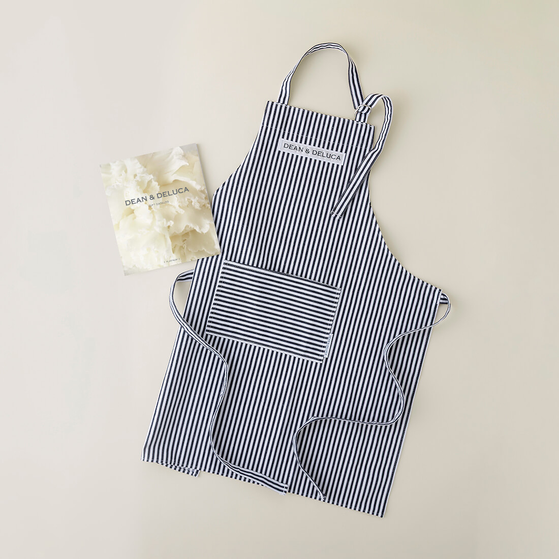 DEAN & DELUCA ギフトカタログ(ブックタイプ)＜PLATINUM-BC(プラチナ-BC)＞+エプロンセット(ストライプ)