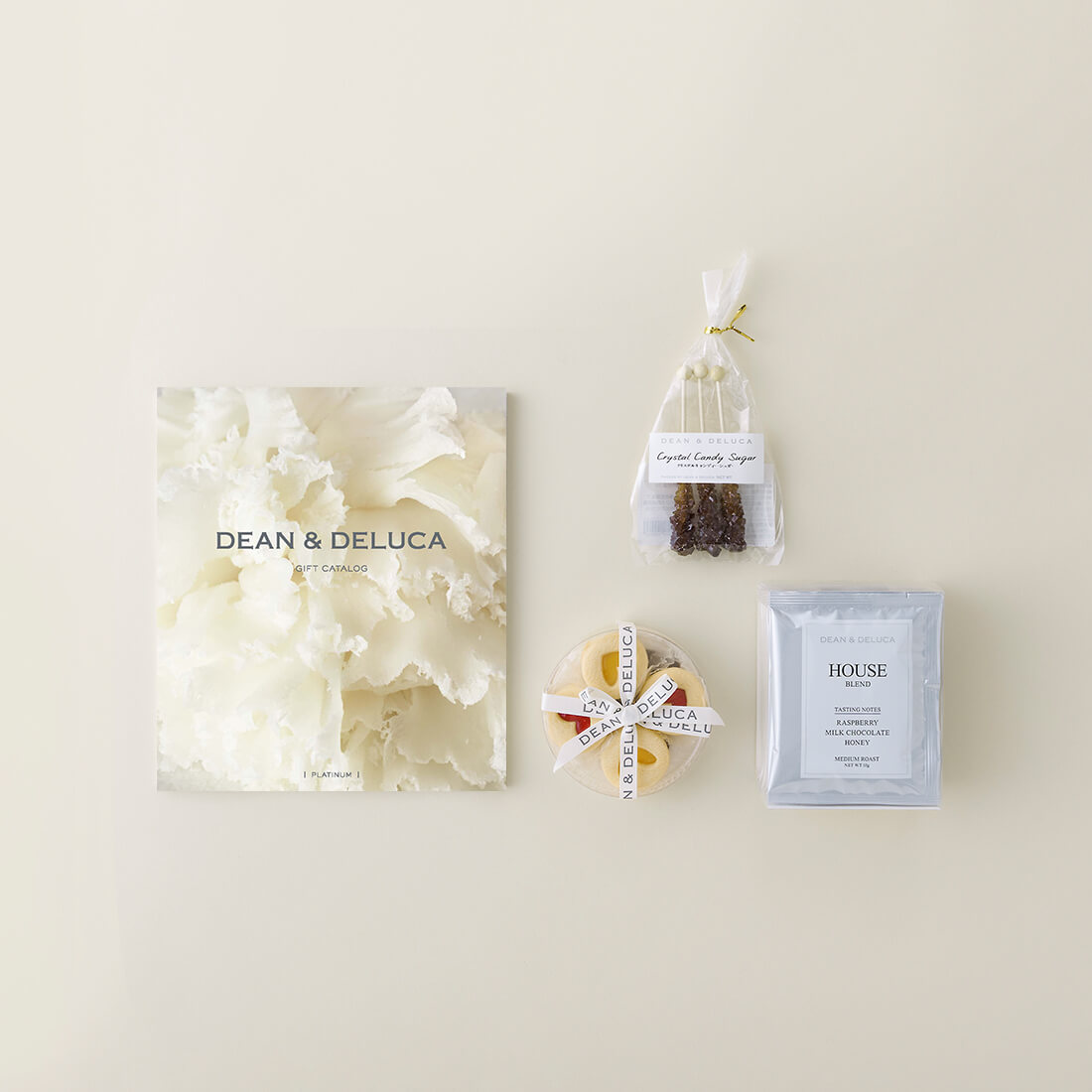 DEAN&DELUCAギフトカタログ(ブックタイプ)＜PLATINUM-BC(プラチナ-BC)＞+ハートジャムサンドクッキー＆コーヒーセットH