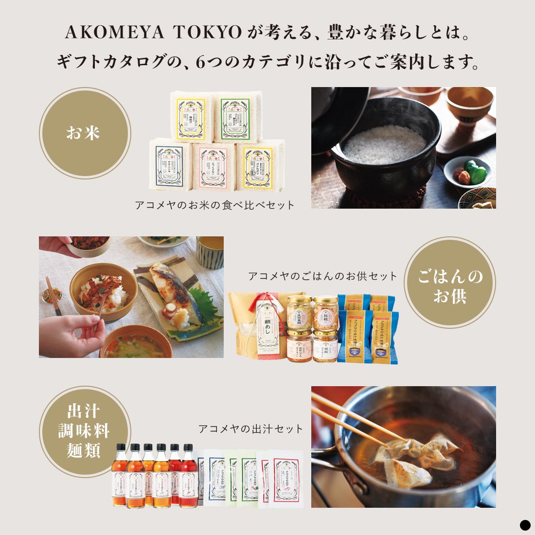 カタログギフト AKOMEYA TOKYO 商品説明