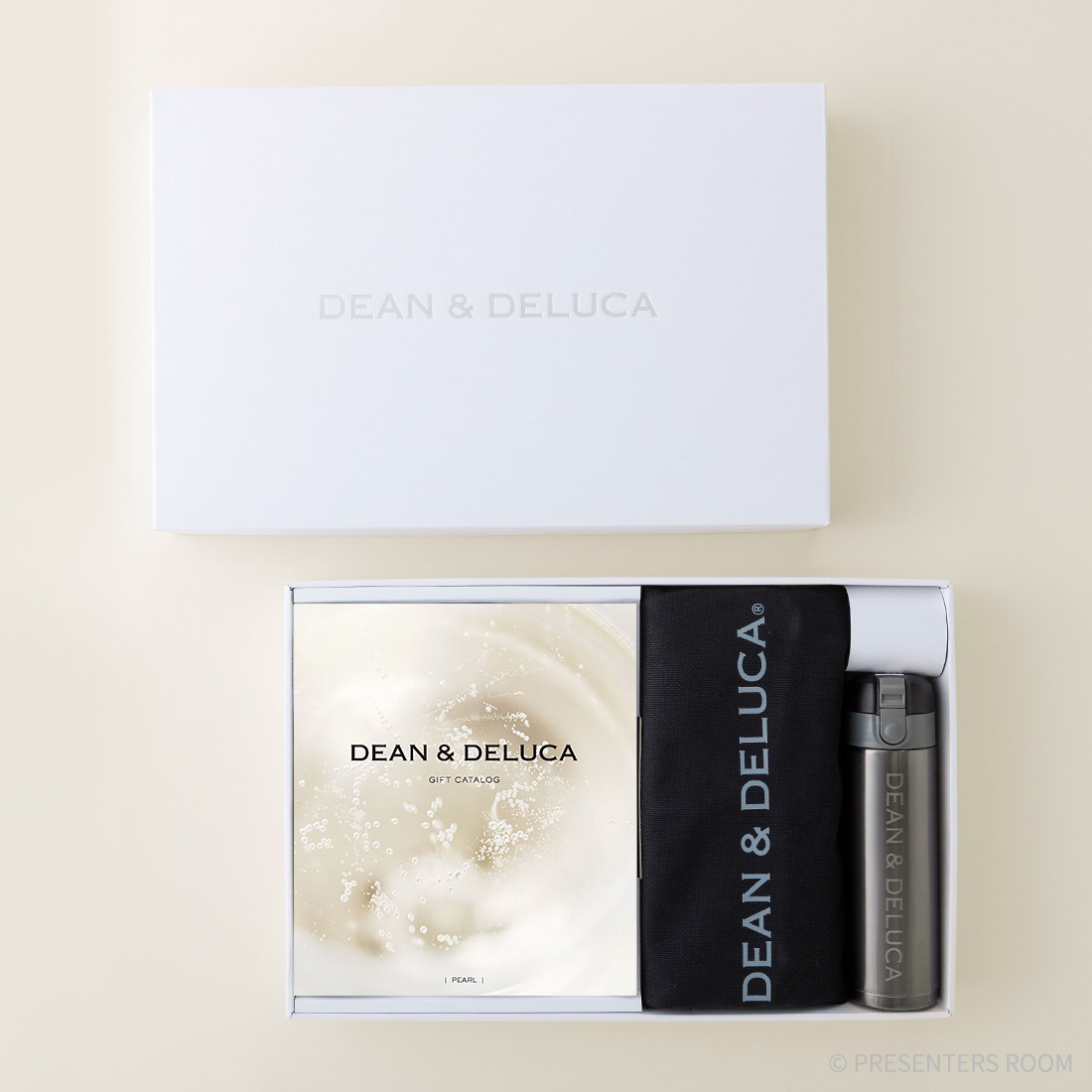 DEAN & DELUCA ギフトカタログ(ブックタイプ)＜PEARL-BC(パール-BC)＞+トートバッグ（ブラック）・マグボトルセット