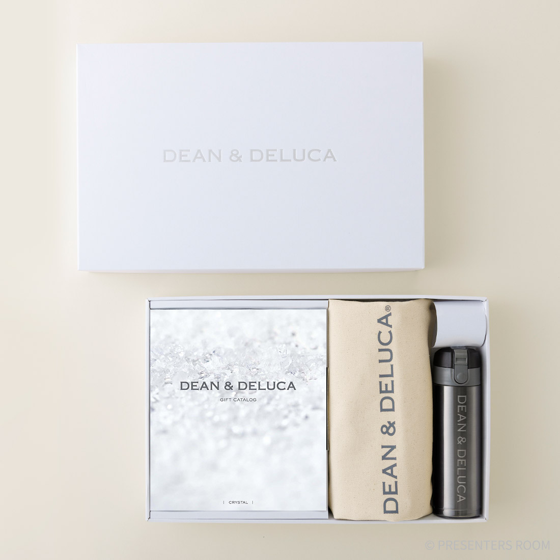 DEAN & DELUCA ギフトカタログ(ブックタイプ)＜CRYSTAL-BC(クリスタル-BC)＞+トートバッグ（ナチュラル）・マグボトルセット