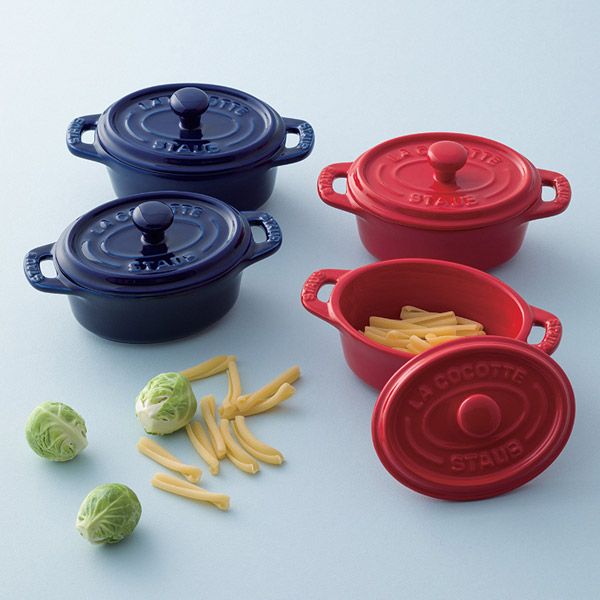 STAUB セラミックオーバルココットペア 11cm チェリーのギフト通販