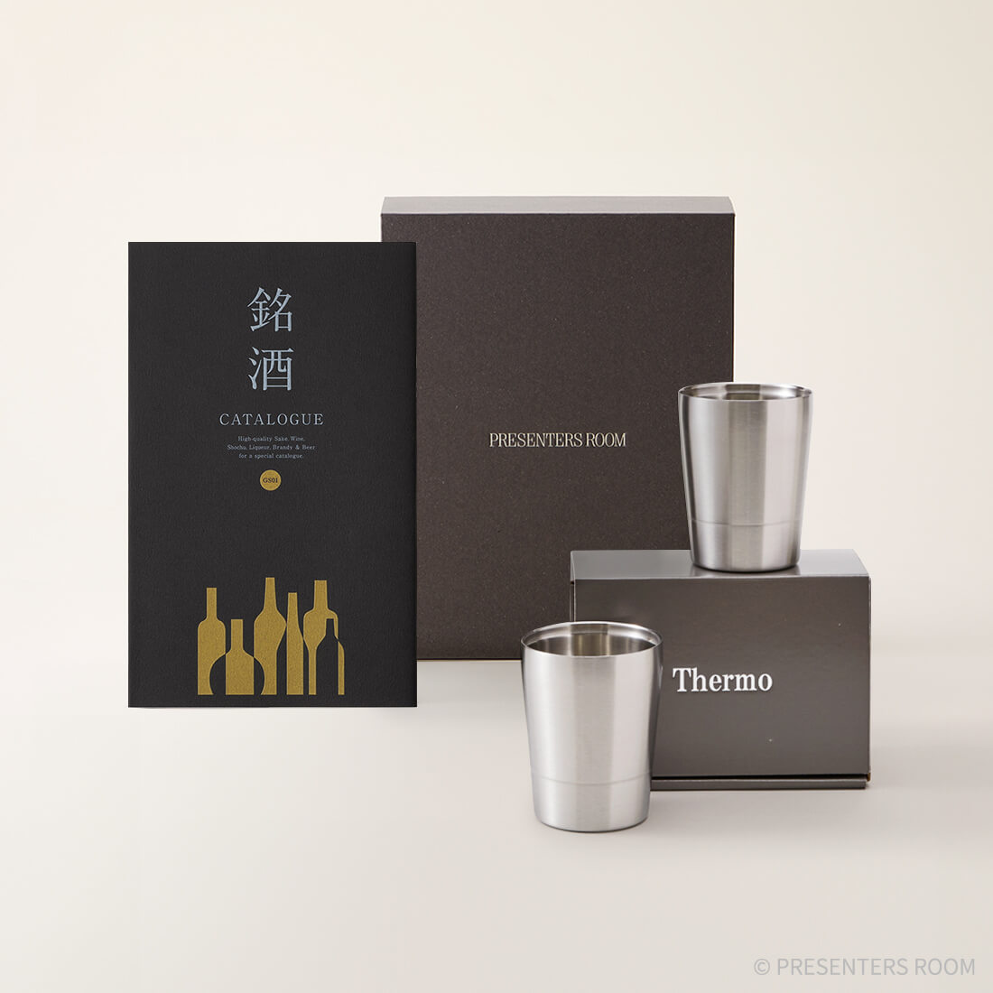 銘酒カタログギフト ＜GS01＞+二重カップペア