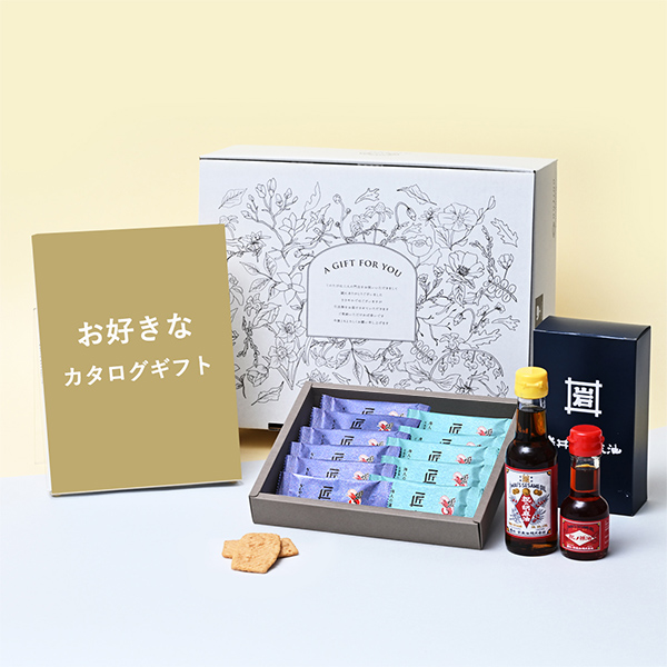 引出物宅配便セット（えびせん＆調味料セット）※メインのカタログギフトはお好きなものをお選びください。