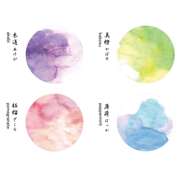 toumei / あわいろ coaster 木箱入り4枚セット