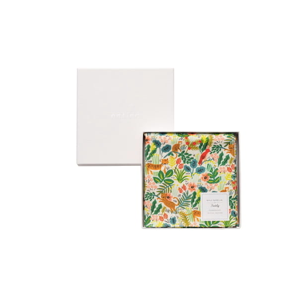 Rifle Paper / ジャングル・ナチュラル ハンカチクロス ＢＯＸ入