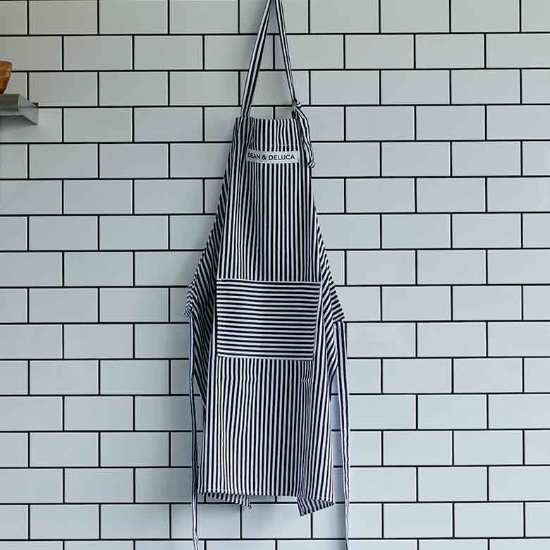 DEAN & DELUCA エプロン(ストライプ)