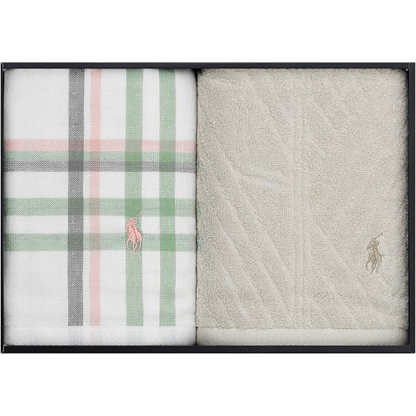 RALPH LAUREN HOME ESTELLA PLAID ハンドタオルギフトセット(SAGE)の