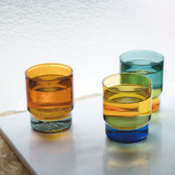 amabro / TWO TONE STACKING CUP ペア(Green×Yellow / Yellow×Blue)
