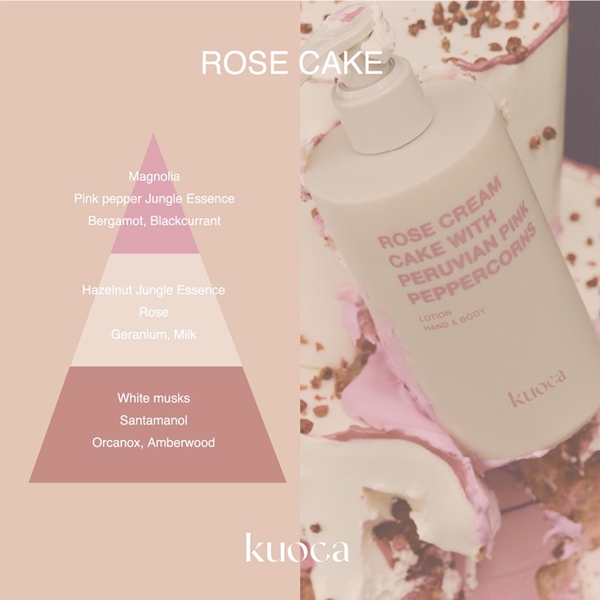 kuoca / ハンド&ボディローション【ROSE CAKE】300mL