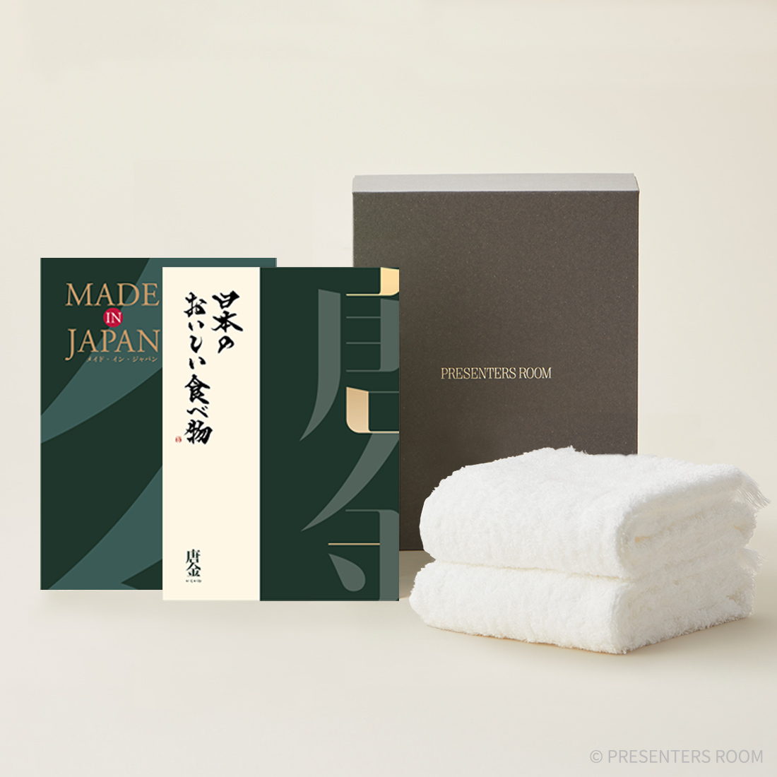 MADE IN JAPAN(メイドインジャパン) with 日本のおいしい食べ物 ＜MJ29＋唐金(からかね)＞+今治フェイスタオルセット