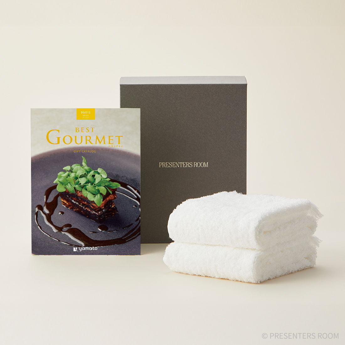 グルメカタログギフト BEST GOURMET(ベストグルメ)＜BG012 アレジア＞+今治フェイスタオルセット